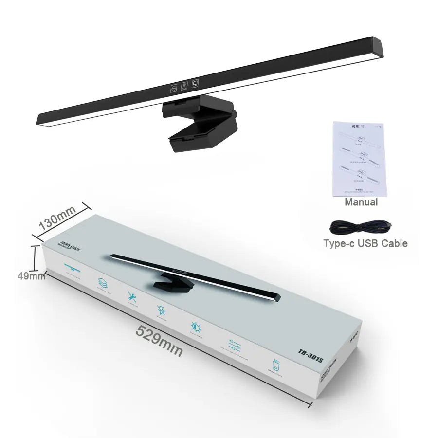 Monitor Light Bar – Stepless Dimming USB Desk Lamp