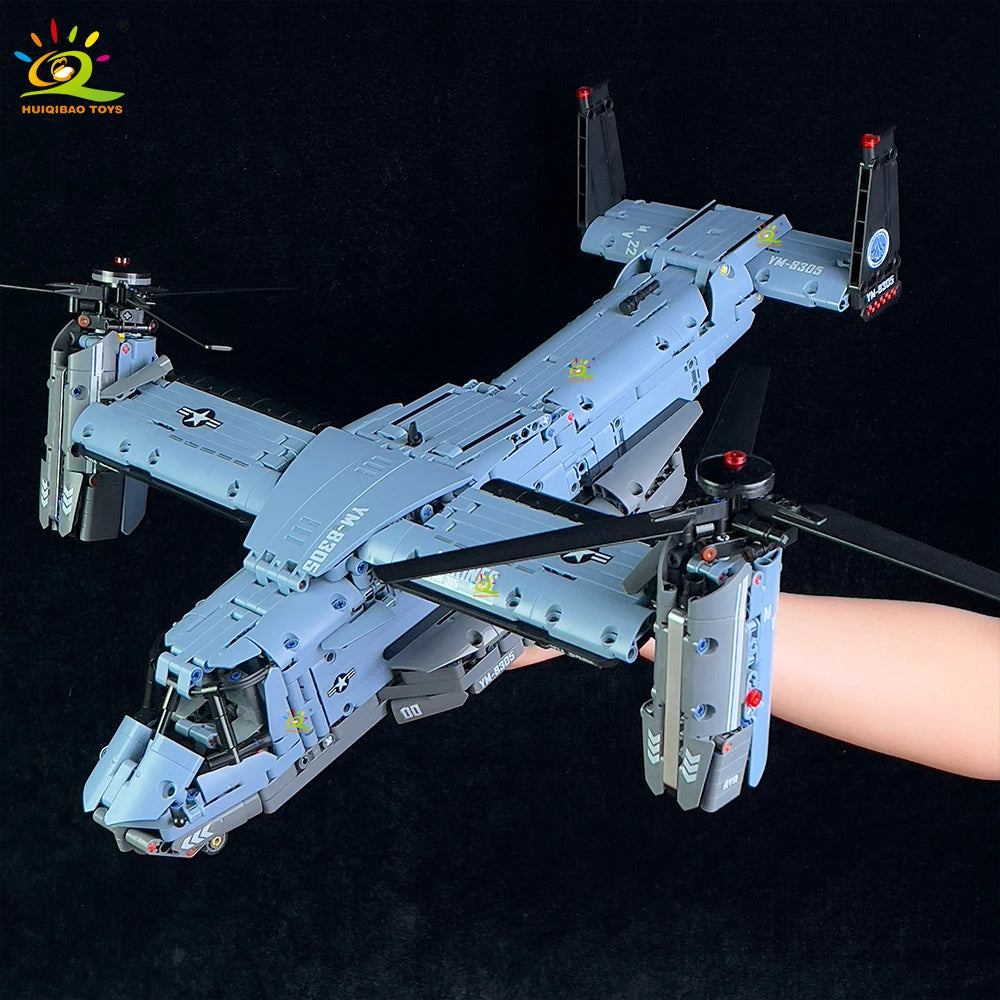 V-22 Tiltrotor Aircraft Building Set – 1,389 Pieces