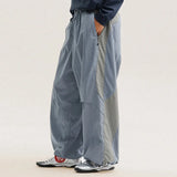 Men's Colorblock Wide-Leg Pants