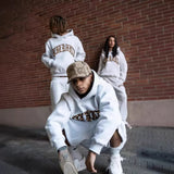 Men's Leopard Print Hoodie & Pants Set