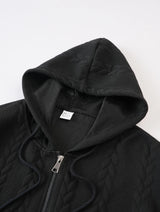 Men's Knit Zip-Up Hoodie