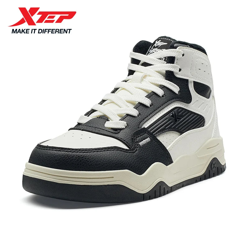 Xtep Cotton Men's Shoes Street Style Rebound Shock Absorption Soft Strong Wrapping Leisure Support Outdoor Sneakers 875319370003