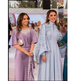Kaftan Evening Gown | A-Line Long Sleeve Formal Dress