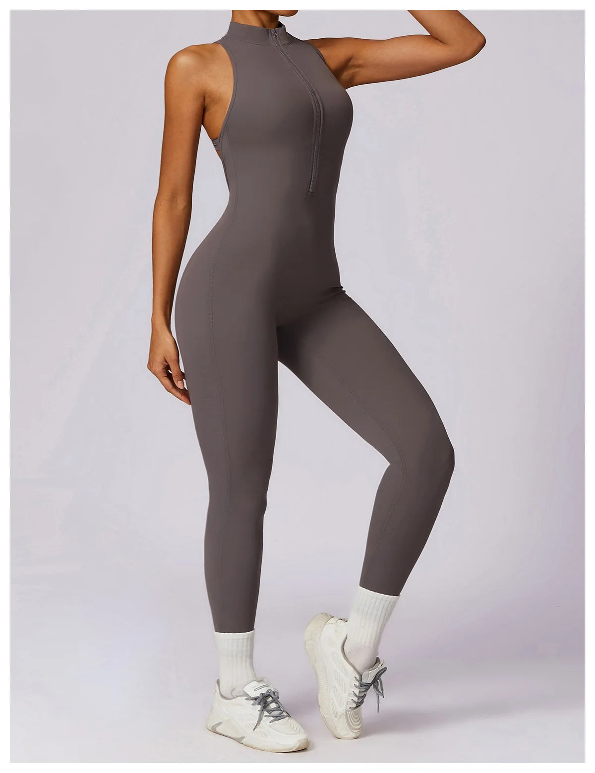 V-Back Athletic Yoga Jumpsuit