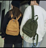 Mini Canvas Backpack – Vintage Unisex Rucksack