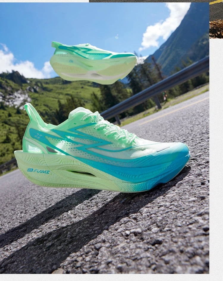361 Degrees Flame 3.5 Men Running Shoes Carbon Plate Racing Marathon Professional Cushioning Anti-slip Male Sneaker 672512215F
