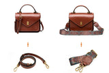 Genuine Leather Women Luxury Bag High Quality Simple Vintage Fashion Postman Handbags Ladies 2025 Shoulder Green Small Bag
