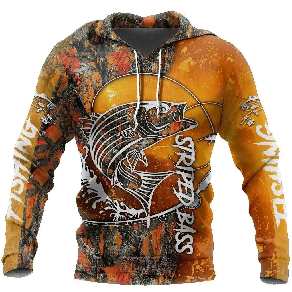 Marlin Fishing Camo 3D Pullover