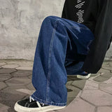 Men's Korean Wide-Leg Jeans – Relaxed Streetwear Fit