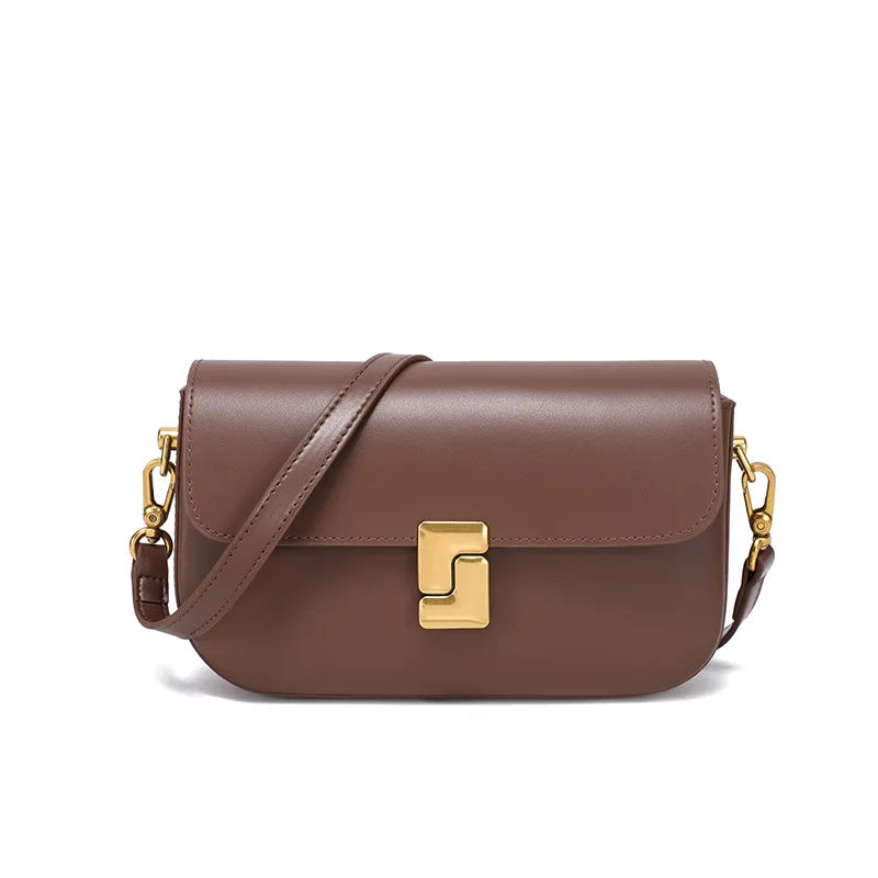 Genuine Leather Woman Bag Small Square Shoulder Bag Handbags Ladies Crossbody Bags Luxury Designer Minimalism Bag Tofu Bag