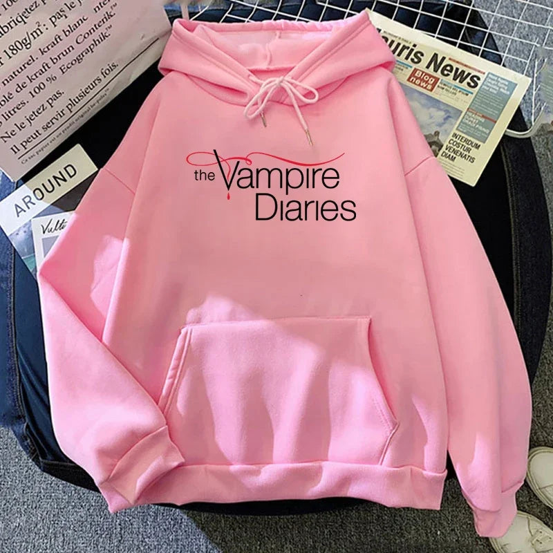The Vampire Diaries Fleece Pullover Hoodie