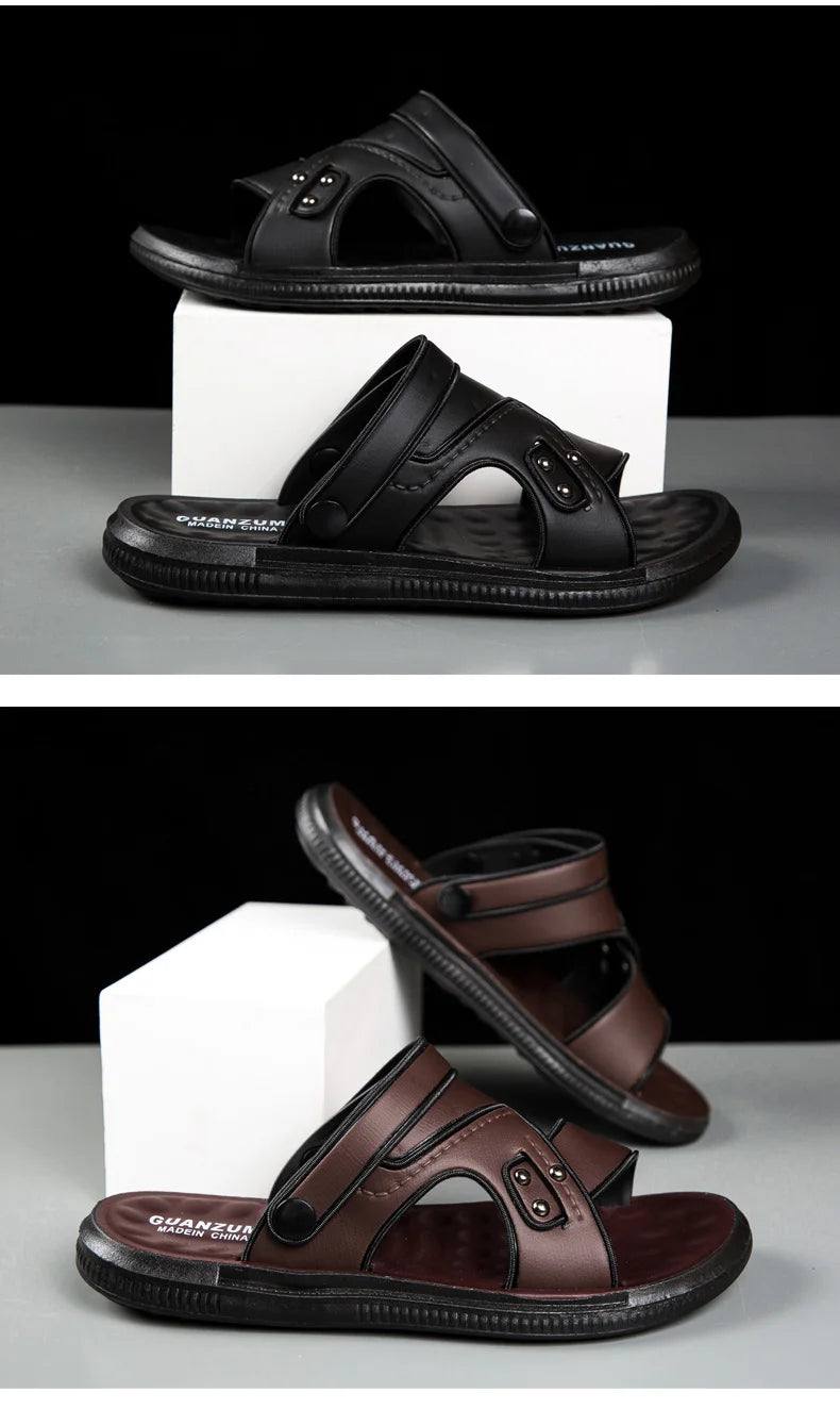 Summer Men Sandals Open Toe Flat Mens Casual Shoes Outdoor Walking Sandals for Men Beach Shoes sandalias hombre Men slippers
