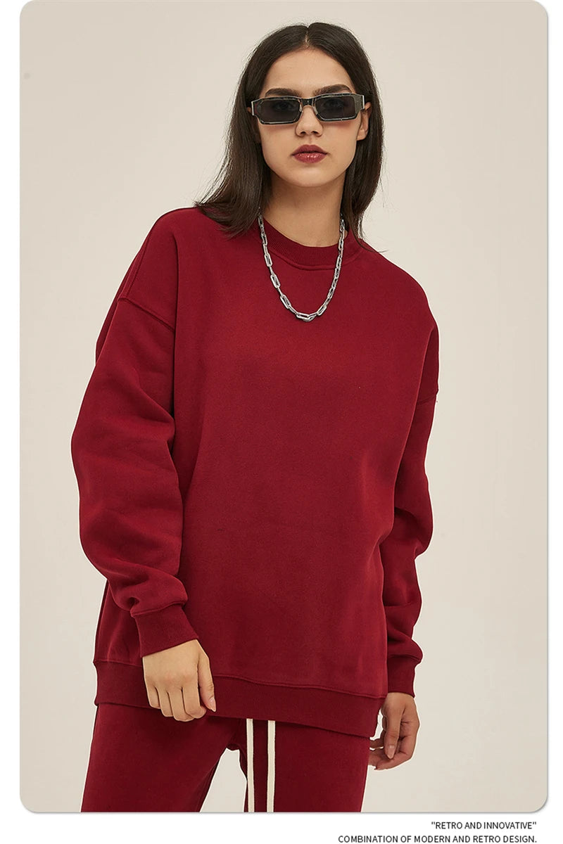 Men's 350gsm Fleece Crewneck Sweatshirt