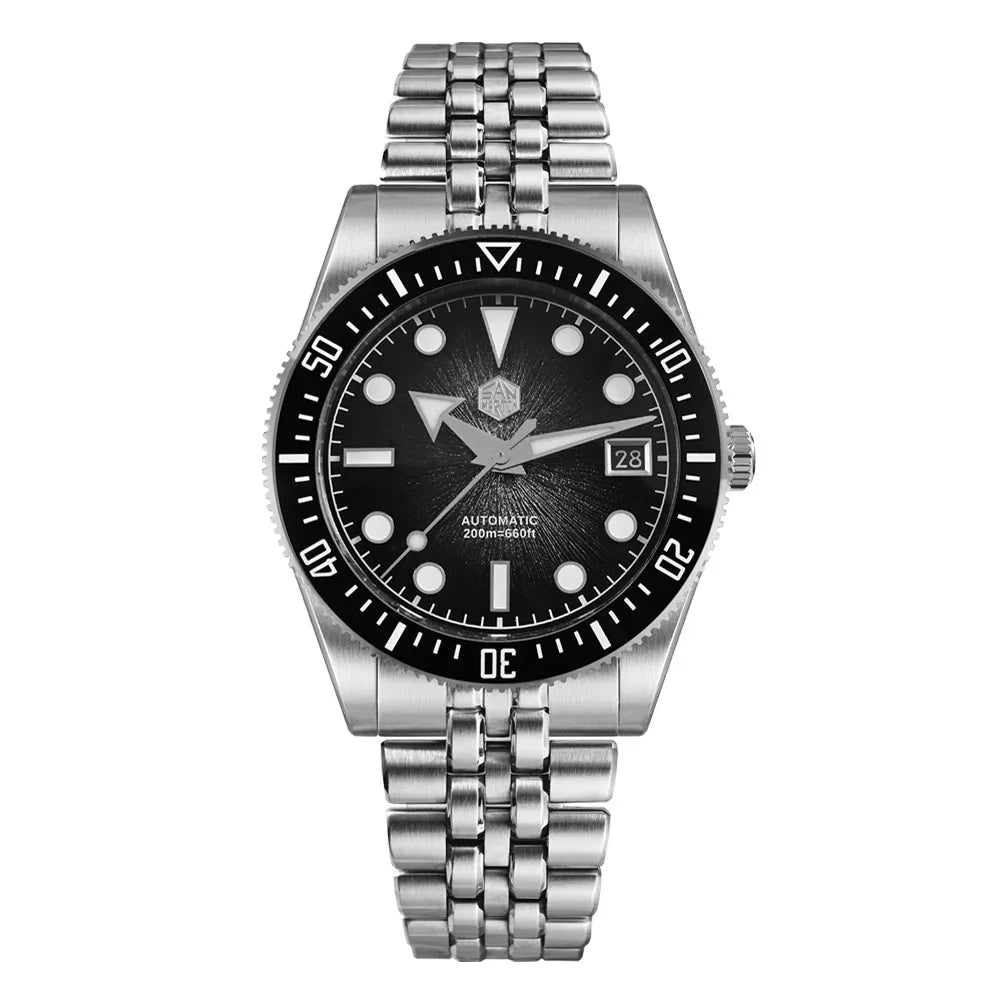 San Martin SN0148 Enamel Dial Diver Watch 37.5mm 40mm