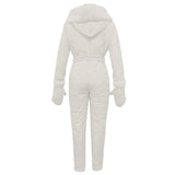 Waterproof One-Piece Ski Suit – Insulated Winter Hooded Jumpsuit