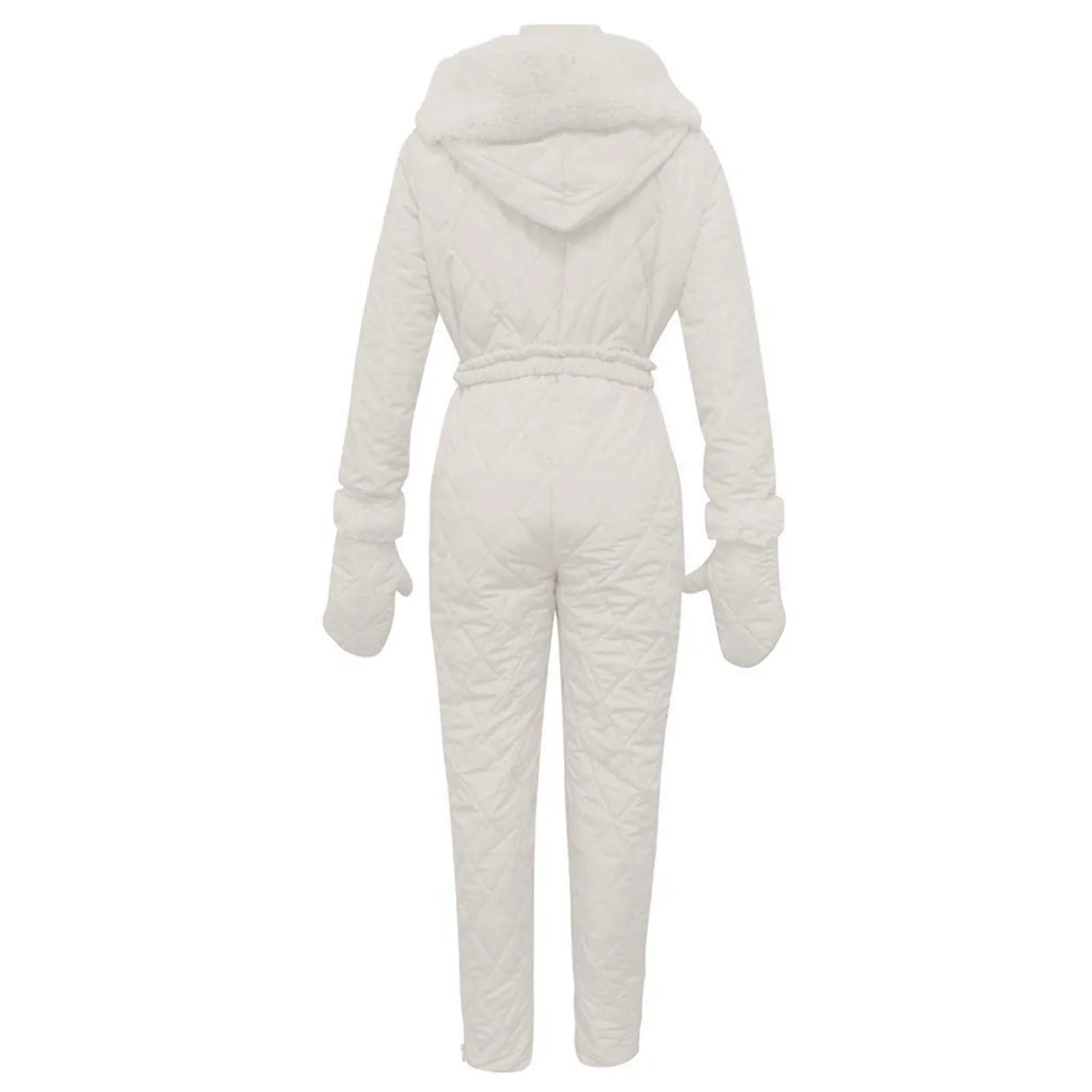 Waterproof One-Piece Ski Suit – Insulated Winter Hooded Jumpsuit