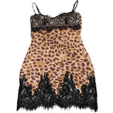 Lace Spaghetti Strap Cotton Mini Dress