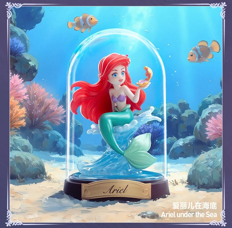 POP MART Disney PRINCESS Create Your World Series Blind Box Surprise Mystery Box Anime Action Figurines Home Decor Desktop Model