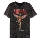 Nirvana In Utero Washed Cotton Oversized T-Shirt — Retro Y2K Streetwear Tee