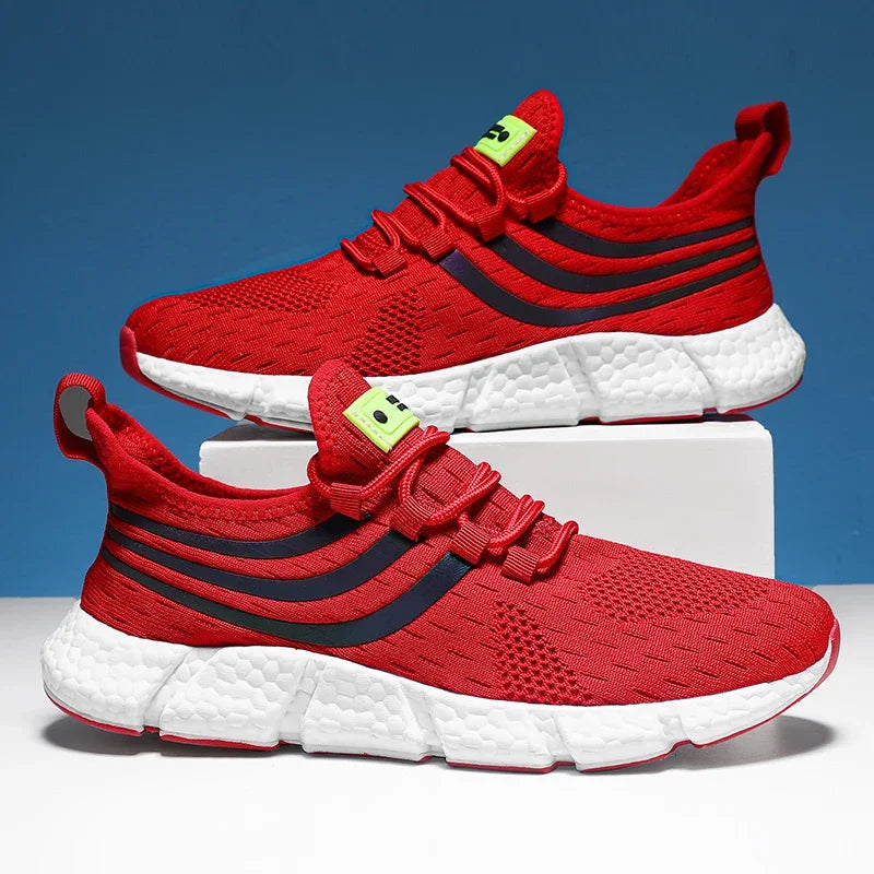 Men's Breathable Mesh Lace-Up Sneakers