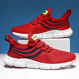 Men's Breathable Mesh Lace-Up Sneakers