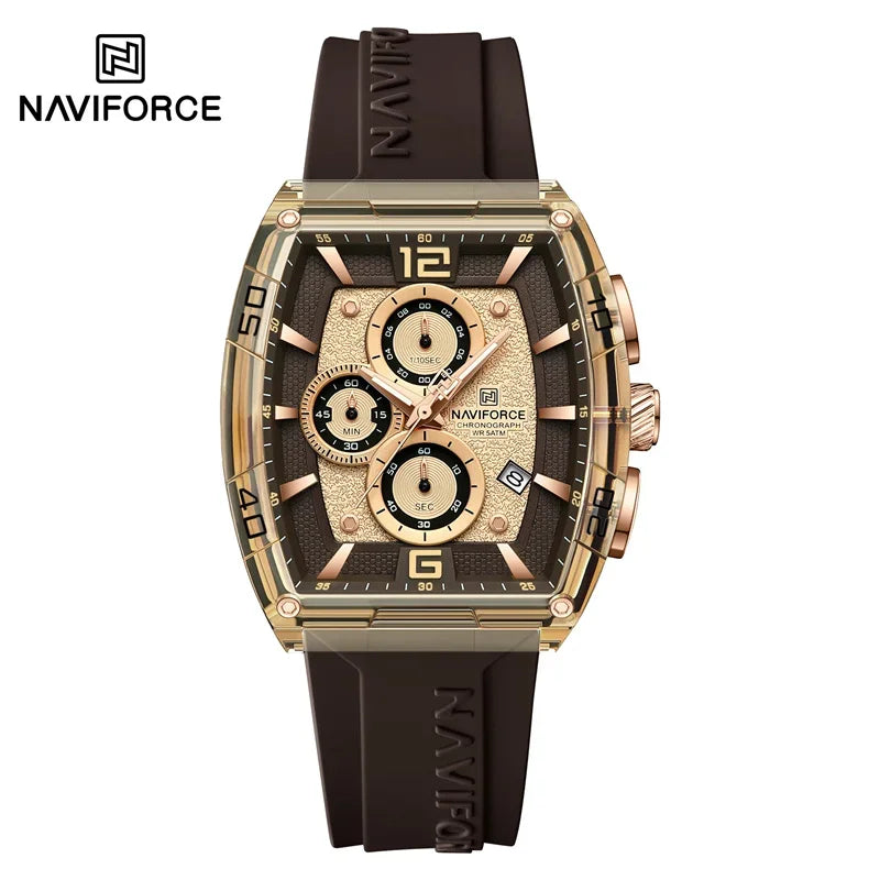 Men’s Waterproof Quartz Watch - Silicone Sport Strap
