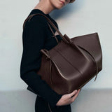 Custom Initials Large Capacity Tote Bags For Women Luxury Designer Handbag Purse 2025 New In PU Lychee Pattern Underarm Shoulder