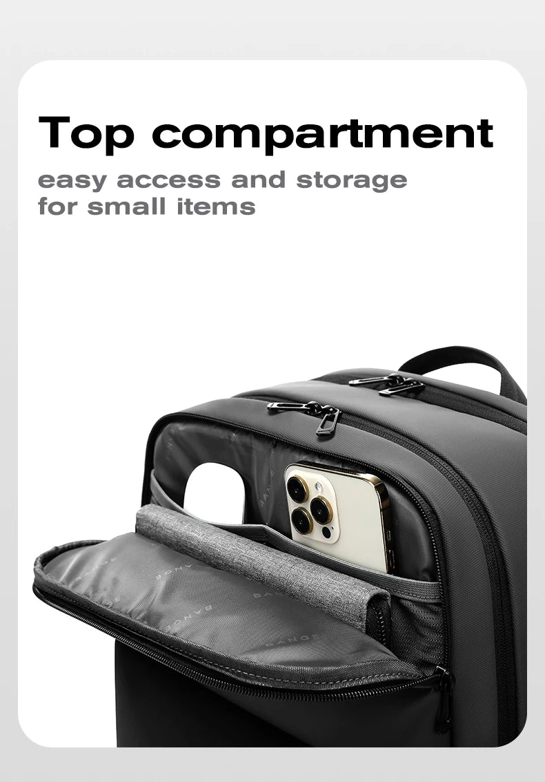 BANGE Simple Design Large Capacity Laptop Backpack Water Resistant Computer Backpack Fits 16 Inch Laptop Back Pack Bag for Male