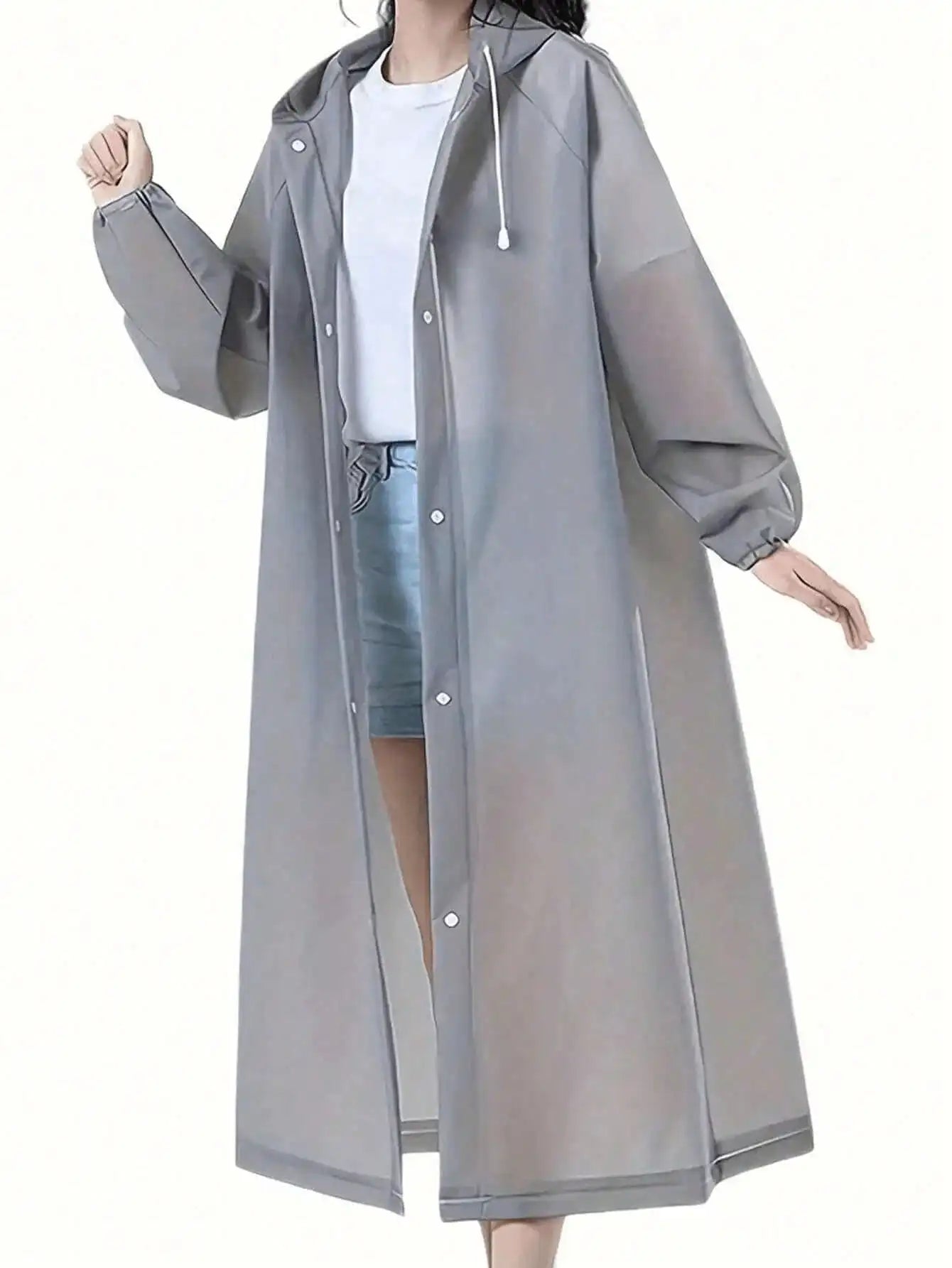 EVA Unisex Hooded Raincoat – Waterproof & Lightweight