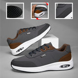 2026 New Walking Sports Shoes Leather Waterproof Casual Sports Shoes Non-slip Shock Absorption Running Shoes Men's Tennis Shoes