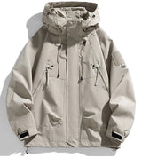Men's Hooded Windbreaker Zip Jacket – Cargo Style