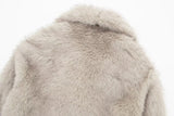 Chic Faux Fur Cropped Jacket