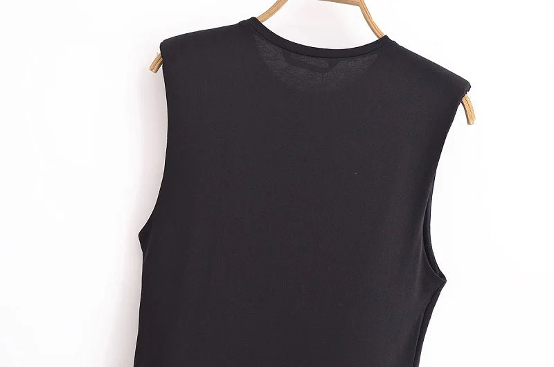 Elegant Pleated Sleeveless Midi Dress