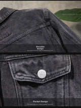 Trendy Workwear Casual Denim Jacket Thickened Fleece Lined Men's Clothing Versatile Jeans Outerwear for Youth
