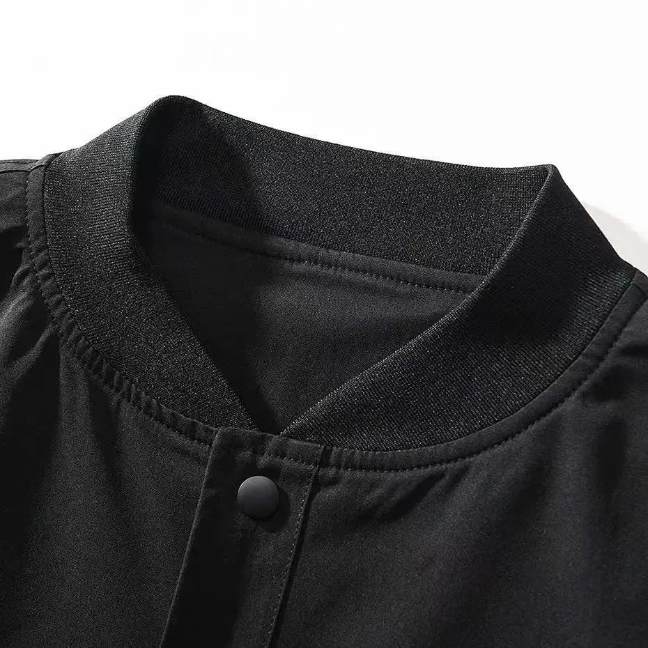 Embroidered Techwear Bomber Jacket