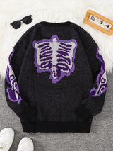 Men's Butterfly Jacquard Knit Sweater