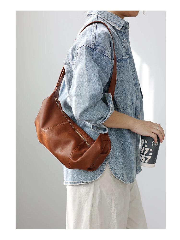 2023 Fashion Real Leather Crossbody Bags For Women Luxury Soft Cowhide Shoulder Bag Practical And Portable