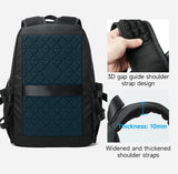 Septwolves Black Large Lapacity 16 Inch Laptop Backpack Man Women Leisure Business Waterproof PVC Leather School Bag Rucksack