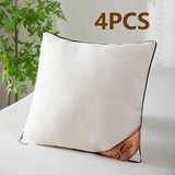 4 Packs of High-Quality Luxury High-Rebound Throw 45*45Pillows, Sofa Cushions, Premium Home Pillow Throw Pillows for Cars Sofas