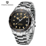 PAGANI DESIGN Men's Watches Mechanical Automatic Watch Sport Ceramic Bezel Luminous Stainless Steel Waterproof Top Watch for Men