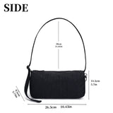 Nylon Mini Loaf Bag Fashion Large Capacity Women Nylon Bowler Bag  Trendy Commuting Shoulder Bags Shopping Crossbody Pack