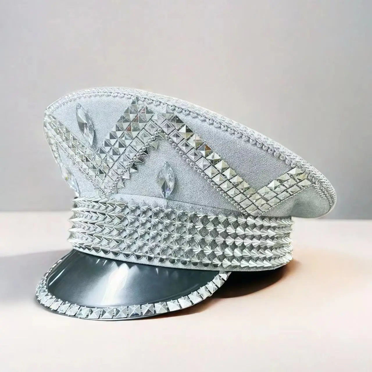 Rhinestone Captain Hat | Festival & Masquerade Cap