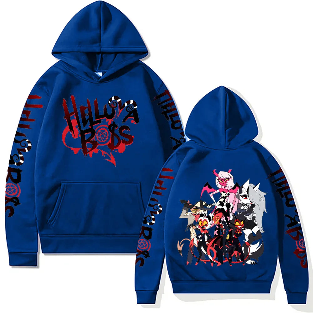 Helluva Boss Graphic Hoodie | Unisex Y2K Streetwear