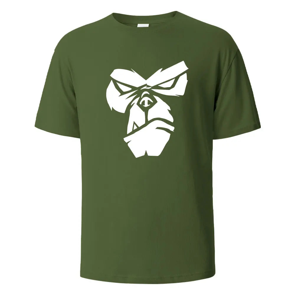 Gorilla Face Graphic Cotton T-Shirt