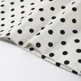 Fashion Polka Dot Mini Dress For Women Elegant Bow Tie Neck Short Sleeve Waist Slim Dress Lady 2026 Spring Summer Chic Vestidos