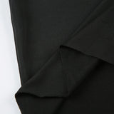 Autumn Black Square-Neck Backless Mini Dress - Long Sleeve Slim Fit Streetwear