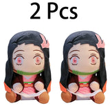 20cm Hot Japan Demon Slayer Plush Dolls Lovely Anime Kimetsu No Yaiba Kamado Tanjirou Nezuko Zenitsu Kyoujurou Toys Kids Gifts