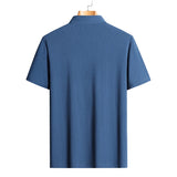 Men's Breathable Mesh Polo Shirt – Ice Silk Summer Top