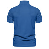Men's Cotton Polo Shirt – Solid Colors, Relaxed Fit