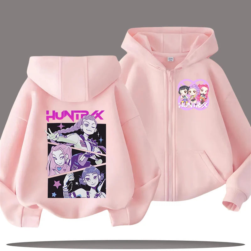 Demon Hunters Kids' Hooded Zip Jacket